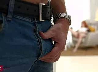 lovely ginger nansy screams from hung bf anal