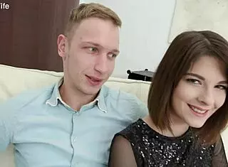 Petite Wife Sara Bell Rides BBC to Creampie Seed