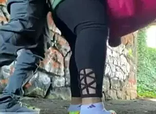 stumbled on black monster cock ravaging wet milf outdoors