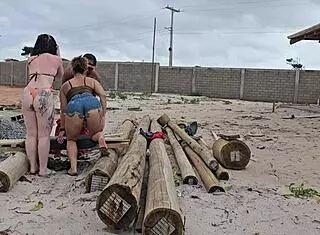 Carpenter's Surprise Threesome Payment From Big Ass Brazilian Bosses! 🔥🍑💦