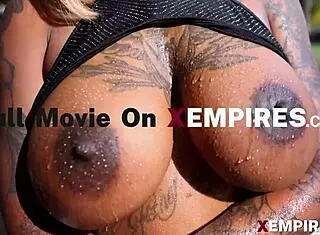 ebony babe twerks her big ass wildly on monster cock craving more