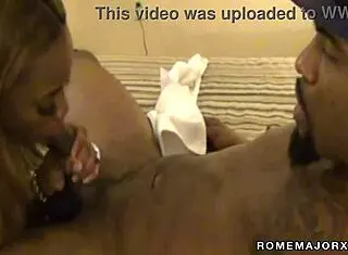 rome major pounds cute milf's big tits pussy with monster black cock