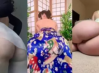 Phat ass shakes naked before deep anal creampie pounding