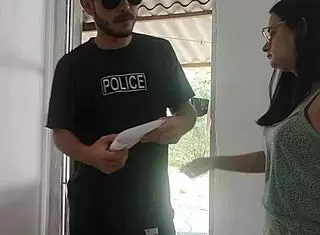 wife does everything the cop demands to save hubby from jail, total humiliation tears!