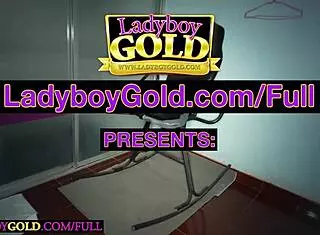 Amateur asian ladyboy's perfect butt stuffed with toys then bareback hard cock