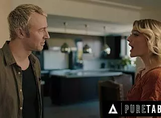 Naive Kenna James meets creepy stepparents Penny Barber Charles Dera for taboo ffm fuck!