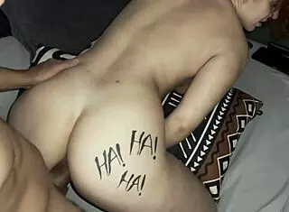 that stunning redhead latina girlfriend rides monster cock bent over then takes creampie in her tight ass after massage.