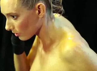 Smoking Hot Big Boobed Teen Boxer Babe Natalie Mae Nude Workout