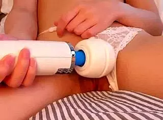 Tiny Asian Maid Strips Rips Clothes Cums On Puffy Pussy Wand