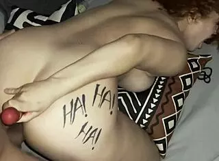 that stunning redhead latina girlfriend rides monster cock bent over then takes creampie in her tight ass after massage.