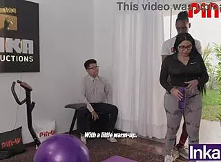 Watch this curvy Venezuelan humiliate her bf while Mandingo trainer pounds her! he moans