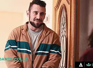 New Masseuse Gal Ritchie Fucks Coach in Slippery Nuru Session