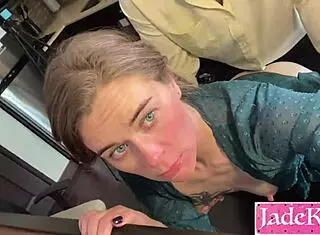 Casting couch babe rips clothes for boss's monster cock creampie