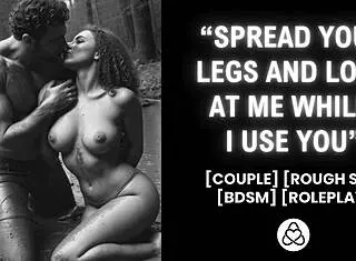 imagine him tying you up and dominating deep in the forest's erotic bdsm fantasy