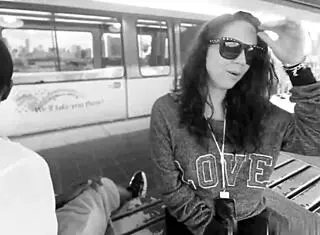 pregnant slut kneels outside sucking big black cock til facial cumshot