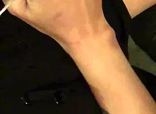 Watch my wife rub pussy as i jack off then clean creampie cum from her fucked hole.