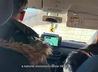 LAURA QUEST FLASHES BIG ASS IN KITCHEN FOR NEIGHBORS!