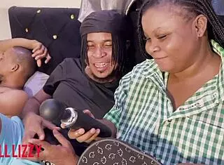 Fat Schoolgirl Craves Home Threesome with Two Men Surprise