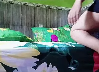 real asian amateur couple anal doggystyle roommate fucks girlfriend bent over dorm bed 😈🍑