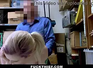 Hey Teen Burglar, Suck This Cop Cock Deep Or No Leaving The Store!