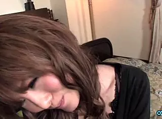 three fat old dudes chat then toy magnificent asian bimbo's big clit nipples?