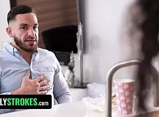 naughty latina stepsis lets bro tittyfuck her huge bouncy boobs 🍈🍈💦