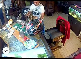 Shattered heart watching wife cheat with biker on ring cam