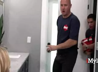 Stuck Milf's Big Tits Freed by Paramedic Friction Rescue Comedy