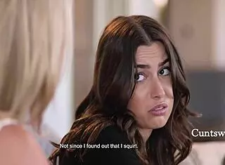 Shy milf rachael cavalli coaches chanel camryn from dry cunt to squirting orgasm soak