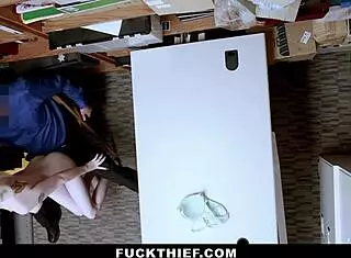 Hey Teen Burglar, Suck This Cop Cock Deep Or No Leaving The Store!