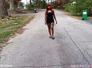 damn this pretty impala dress looks sexy outdoor teasing