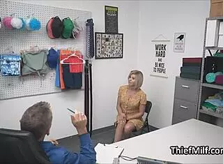 that milf got busted stealing panties at work so now she's sucking cock on hidden cam