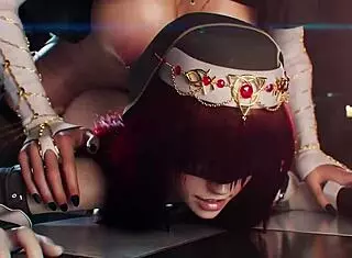 pretty nun spreads legs wide for deep anal penetration and pussy sex