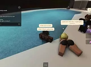 latina tanning poolside deepthroats three monster cocks