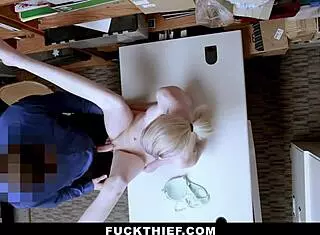 Hey Teen Burglar, Suck This Cop Cock Deep Or No Leaving The Store!