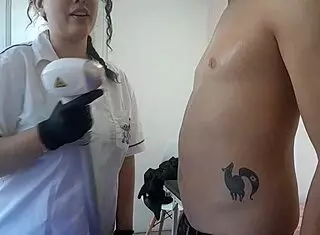 Colombian Latina Babyluna939's Fat Shaved Pussy Gets Handjob Cum on Huge Tits