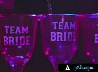 shook bridesmaids watch as wild bride charlotte stokely fucks the stripper rough at bachelorette party