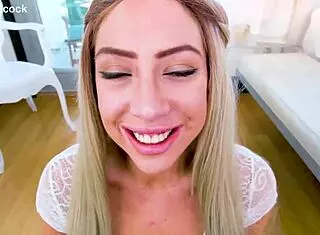 sunny chase big titted blonde blue eyes no hands deepthroat huge cock swallow pov