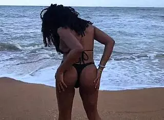 met curvy beach brunette fucked huge tits ass flashing brazilian