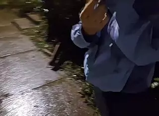 Met Tanned Latina Brunette Flashing Wet Thong on Street, Fucked Her Home!