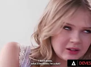 i'm squirting so hard in this devils film threesome with sexy petite teens!!