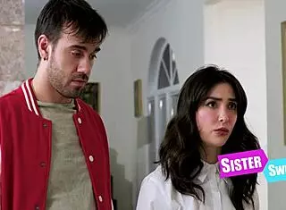 Hey virgin teens swap step sis for wild foursome fuck