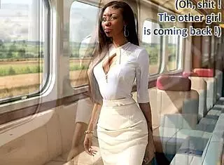 classy asian milf rides cock in leather skirt