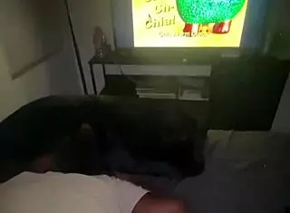 petite ebony nympho rides big black cock pov 90s style