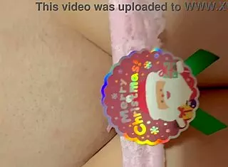 i unwrap this christmas virgin pussy showin it off first time ever
