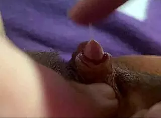 Huge Clit Rubbed to Orgasm in Extreme Closeup Fingering