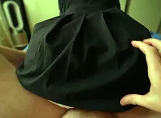 Big Ass Step Sister Gets Skirt Hiked for Taboo Creampie Ride!