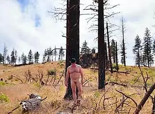 simscristian05 bares sheer body on naked outdoor burn walk