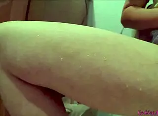 goddess horny milf pierces shaved pussy in bathroom toilet worship fetish solo