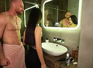 i cheated on boyfriend with stepbro rough doggystyle missionary before date close-up cum covered